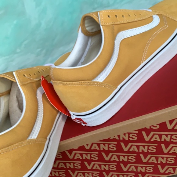 VANS OLD SKOOL OCHRE/TRUE WHITE MEN’S - Picture 7 of 16